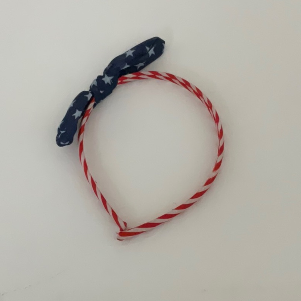 Patriotic Kids Headband - Red and Blue